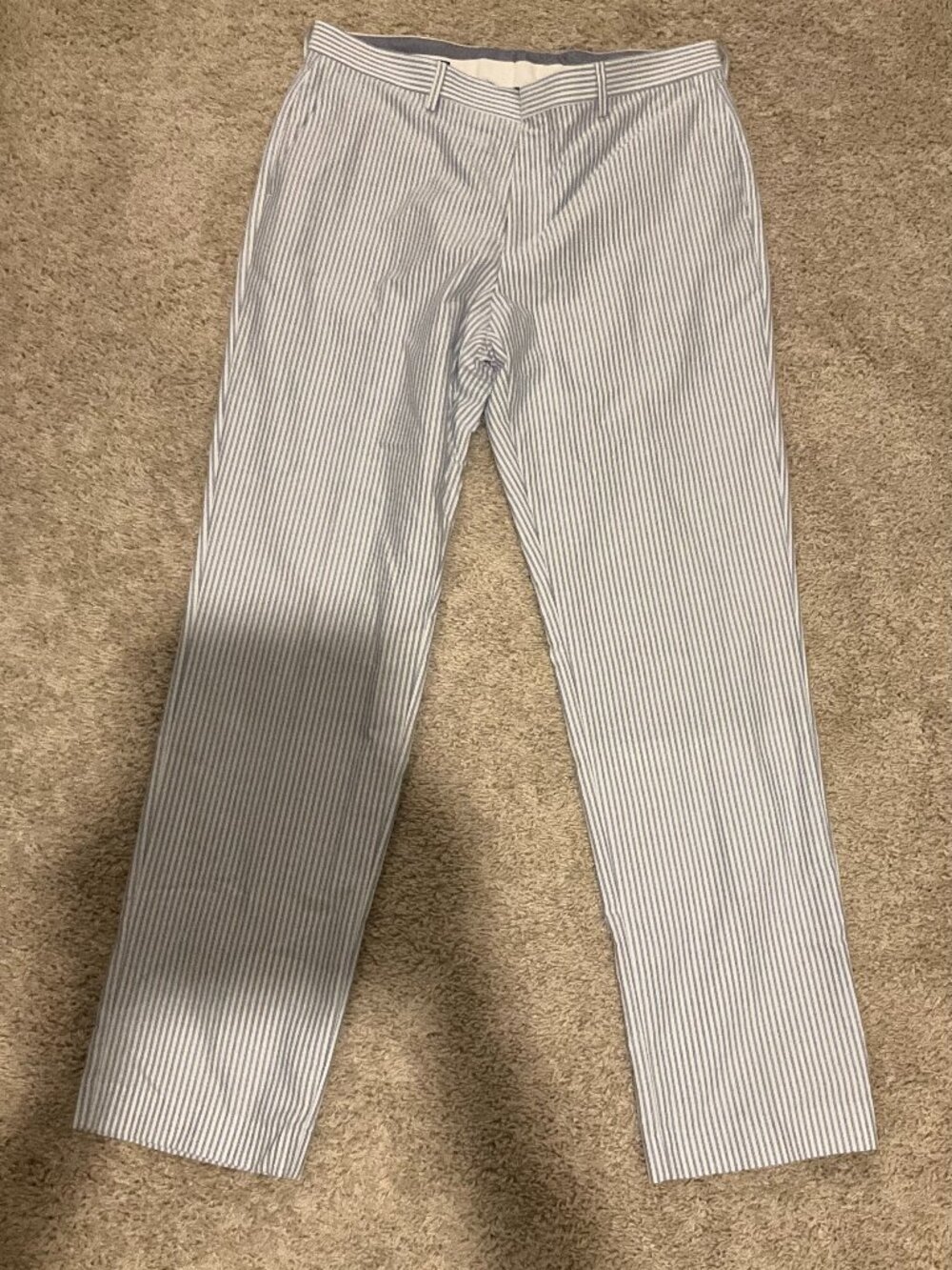 j.crew crosby classic-fit suit pant in portuguese cotton oxford. size: 34/34.
